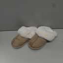 Women's Slippers Fuzzy Warm Comfy Faux Fur Slip-on Fluffy Fashion Bedroom House Shoes, Size: 7