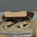 CAROMOP Luxury PU Leather Car Seat Covers Front Set, Anti-Stain Waterproof Automotive Seat Covers for Cars, Universal Car Interior Covers Seat Protectors for SUVs Pick-up Trucks (Beige/Beige Line)