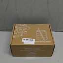 Ework4U 2 Pcs Drinking Glasses with Glass Straw 14oz Glassware Set,Cocktail Glasses,Iced Coffee Glasses,Beer Glasses,Ideal for Water,Soda,Tea,Gift - with Cleaning Brushe