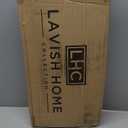 Pedestal Sink Organizer - Compact Under the Sink Rack with 2 Storage Shelves and Towel Holder - Space Saving Bathroom Storage by Lavish Home