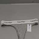 Calvin Klein Women's Modern Cotton Thong Panty, Grey Heather, Small