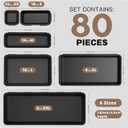 & 80PCSA-LUGEI Tool Box OrganizerFits 100+ Tools Black Garage Organization and Storage Tray Divider Set, Desk Drawer Organizer, Toolbox for Rolling Tool Chest Cart WorkBench Small Part