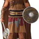 Spooktacular Creations Halloween Viking Costume Men, Barbarian Costume Men, Adult Viking Outfit for Halloween Party (L)