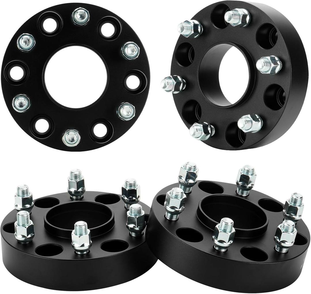 6X5.5 Hubcentric Wheel Adapters 2" for 2019-2022 Ram 1500, 6x139.7 Forged 6 Lug Wheel Spacers with 14x1.5 Studs 77.8mm Bore 4PCS (6x5.5-2")