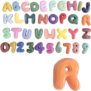 4 Inch Gypsum Letter or Number for Wall Decor, Single Alphabet or Digit for Home Decor Party Decoration Name Signs, Birthday Gifts for Boys Girls (Letter R)