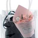 IFAMIO Reusable Clear PVC Tote Bag, 12 Pack Gift Bags with Handle, Transparent Gift Wrap Bags for Merchandise, Small Business, Retail Party, Versatile Display Dimensions