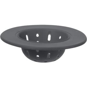 OGGI Silicone Sink Strainer- Great Kitchen Sink Strainer, Sink Drain Strainer, Drain Stopper, Sink Plug, 4.6 Diameter Rim, Gray (4.6 inches (1 Pack))