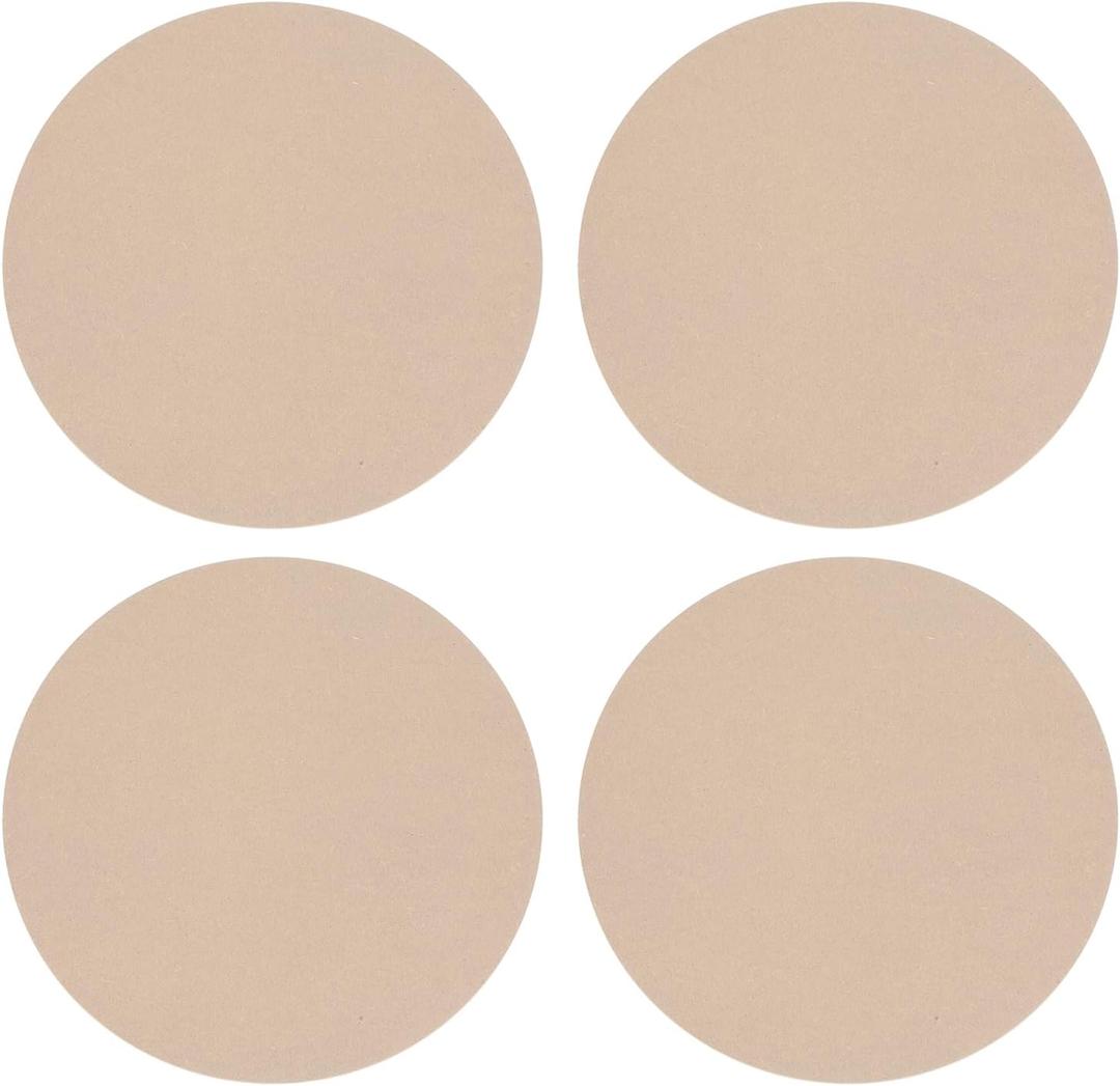 PATIKIL 4 Pack 12" 304mm OD Ceramic Drying Slab, 8mm 1/3" Thick Round Clay Wedging Board Sculpture Base Plate Pottery Wheel Bats Without Holes, Sand Table Baking Model Bottom Block