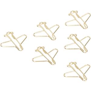 Airplane Shaped Paper Clips, Pack of 100 Portable Anti Electroplating Gold Cute Metal Plane Shaped Bookmark Clips Creative Plane Paper Clips for Home School Office Supplies Wedding