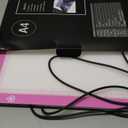 LitEnergy Portable A4 LED Copy Board Light Tracing Box, Pink Ultra-Thin Adjustable USB Power Art craft LED Trace Light Pad for Tattoo Drawing, Streaming, Sketching, Animation, Stenciling