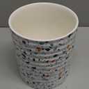 Kitchen Utensil Holder,7.2Extra Large Stable Terrazzo Marble Pattern Ceramic Utensil Crock,Utensil Organizer for Countertop,Kitchen Decor,Utensil Holder for Housewarming,Wedding Gift Blue