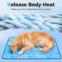 Dog Cooling Mat, Arc-Chill Cooling Fiber Self-Cooling Pad for Dogs - 40" x 28" Washable Non-Toxic Summer Pet Mat, Non-Slip Foldable Portable Soft Pad for Indoor Outdoor/Kennel Sofa Bed Floor Car