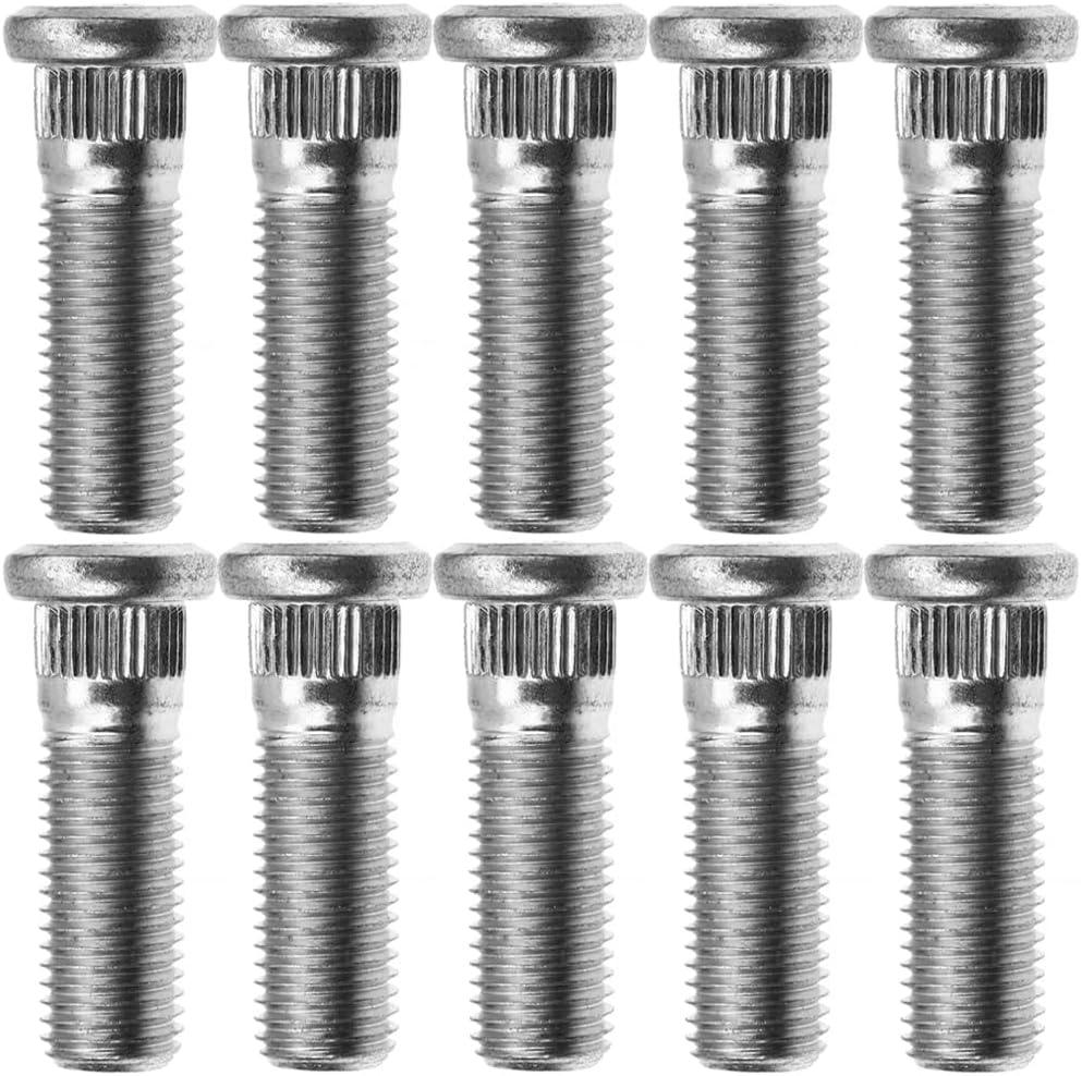 10PCS M12x1.5 Wheel Studs 43mm Lug Bolt Stud Compatible with Honda Accord Civic City CR-V CRX Fit HR-V Insight Element Prelude S2000 Acura Integra CSX CL ILX TL EL MDX TSX