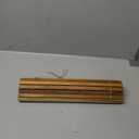 HTB Over Sink Dish Drying Rack 17.8'' x 16.1, Kitchen Teak Wood Roll Up for Dishes,Plates, Bowls, Wooden Cover Counter Space