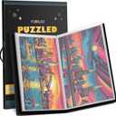 Puzzle Storage Organizer - 1500Pcs Puzzle Savers, Large Capacity Jigsaw Puzzles Organizer Folder Portable with 20 Pockets