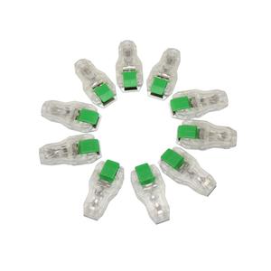 Multi-use Electrode Clip, Versatile and Durable for 3.0/4.0/Snap/Grabber/Tab Connections (Transparent Green)