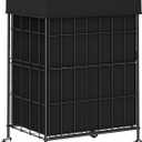 Laundry Hamper with Wheels, 90L Laundry Basket with Handle, Laundry Sorter with Removable Liner Bag, 90L-1 Section
