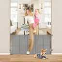 Reinforced 26 Inch Tall Retractable Child Gate to Step Over 55" Wide Small Retractable Baby Gates for Stair Retractable Dog Gate Short Mesh Dog Gate Retractable Toddler Gates for Doorways Doggy Gate