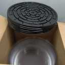WOW 12in Standard PET Round Cake Carrier, 10-Pack
