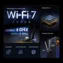 TP-Link WiFi 7 BE9300 PCIe WiFi Card Archer TBE552E| Tri-Band Network Card for Desktop PC| Bluetooth 5.4 | High-Gain Antenna | MLO, WPA3| Supports AMD/Intel Motherboard| Not Compatible w/Windows 10