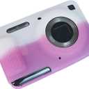 Easy Hood Camera Case for Kodak PIXPRO FZ55, Soft Silicone Cover Anti-Scratch Slim Fit FZ55 DSLR Camera Sleeve Body Skin Travel Protective Case, White Pink