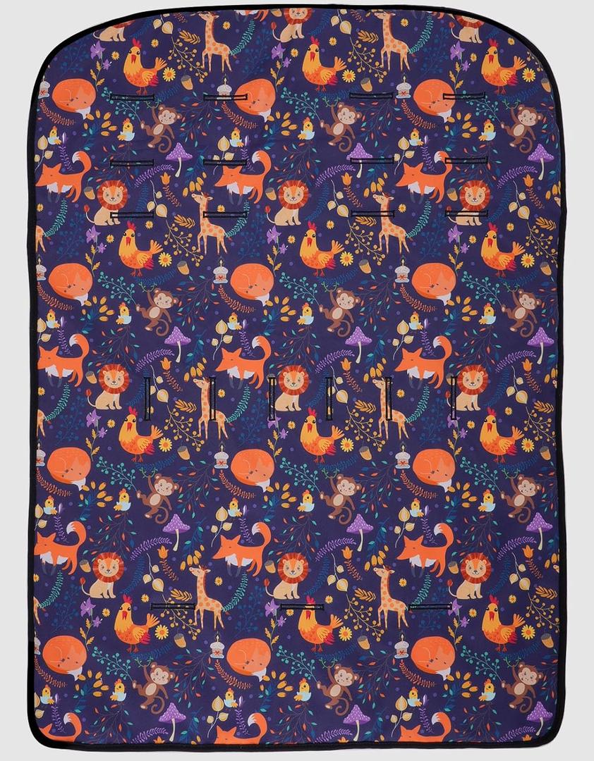 Waterproof Printed Seat Cover Compatible for WonderFold W4 Luxe/Elite,Handmade Double Sided Usable with Quilted Lining,Single 1 Pack Seat Cover