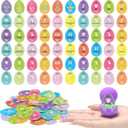 60 Pcs Paper Easter Egg Tokens Set Easter Reward Tokens Egg Fillers Hunt Party Favors Basket Stuffers for Hunt Toys Products Decorations Gifts