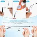 NUOBESTY 8Pcs Retractable Stylus Pen Lanyards Elastic Spring Rope Anti Lost Cord for Secure Pen Tether and Small Item Holder