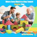 48-Pack Cardboard Building Blocks for Kids: 26/36/48 Jumbo Gifts Heavy Duty Develop Creative Thinking Spatial Reasoning Easy to Assemble, Large