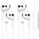 2 Pack USB C Headphones for iPhone 18/17/16, iPad, Mac for Most USB C Jack | Type C Earbuds Wired Earbuds with Mic & Remote Control Earphones, Compatible with iPhone18/17/16/15, iPad and Most USB C Jack