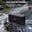 Monster Shock Plus Bluetooth Speaker, Portable Speaker with 40W Loud Stereo Sound, Bluetooth 6.0,TWS Pairing, 20H Playtime, Support AUX/TF Card,IPX6 Waterproof Wireless Speakers for Outdoor, Home,Travel
