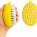 Premium Veggie Brush The Scrubber for Potato Eyes,a Potato Scrubber Suitable for Root Vegetables & Delicate Fruits,a Dual-use Fruit and Vegetable Brush, Your Kitchen Essential (Yellow 2Pack)