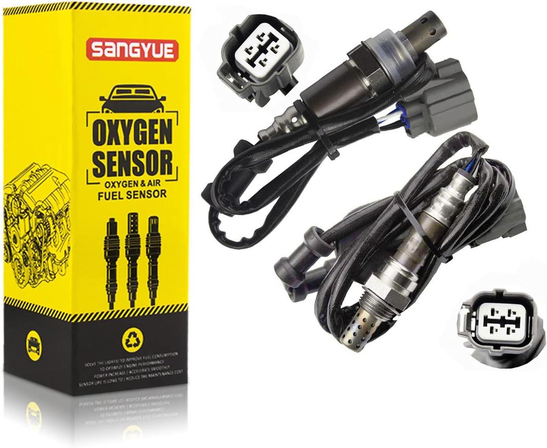 2X Oxygen Sensor 1 & 2 for 2003 2004 2005 2006 2007 Honda Accord 2.4L Upstream + Downstream