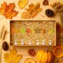 ckujjui 6 Pcs Fall Diamond Art Kits Sun Catcher Thanksgiving Maple Leaves Wind Chimes with Crystal Pendant Double Sided Kits for Adults Harvest Garden Hanging Ornaments(Maple Leaves)