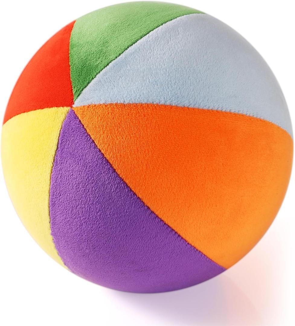 Colorful Soft Play Balls for Toddlers | Indoor Basketball Toy for Babies and Kids | Size 3