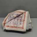 DEXI Area Rugs for Living Room, 5x8 Washable Low Pile Vintage Traditional Rug for Bedroom, Non Slip Indoor Carpet for Dining Office Nursery, Brick