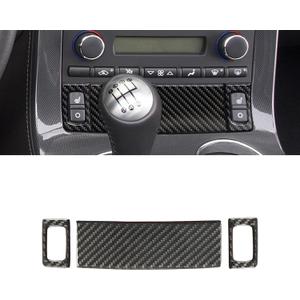Real Carbon Fiber Center Control Seat Heating Button Panel Trim Compatible with Corvette C6 2005-2013, Interior Decor Sticker Accessories