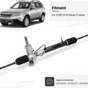Wyrxalon Hydraulic Power Steering Rack and Pinion Assembly Compatible with 2009-2013 Subaru Forester 2.5L | Complete Steering Gear Rack | Replaces 34110SC011 34110SC012 34110SC010