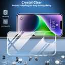 SPIDERCASE Designed for iPhone 15 Case, [10 FT Military Grade Drop Protection] [Crystal Clear] [Not Yellowing] Slim, Clear