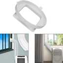Portable Air Conditioner Exhaust Duct Interface 5.9 Inch Square to Round Adapter for Midea KY25 JHS Vissani - Please Confirm Size & Shape Before Purchase