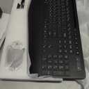 Wireless Keyboard and Mouse Combo - 9 Backlit Effects, RGB, Ergo Wrist Rest, Phone Holder, 2.4G Full Size, Rechargeable, Sleep Mode, KM22 MAX Quiet Set for Computer, PC, Laptop, Mac, Windows- SABLUTE