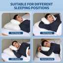 Effective Pain Relief Cervical Pillow for Neck and Shoulder, Neck and Ear Piercing Contour Pillow with an Ear Hole for CNH, Ergonomic Neck Support Pillow for Side Back Stomach Sleepers (Men)