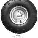 2 Pack of 145/70-6 6inch Tubeless Tires Wheels with Rim Suitable for ATV, Go-Kart, Mini Bike, ATV, Lawn Tires