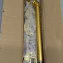 Industrial Pipe Wall Mounted Clothes Hanging Shelves System,Metal Clothing Towel Rack,Garment Rack Perfect for Retail Display,Closet Organization (One Pipe Shelves, Gold, 31.5" L x 11.8" D)