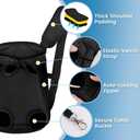 Mosago Dog Backpack Carrier, Adjustable Pet Front Carriers, Legs Out Carrying Sling Travel Bag for Small Medium Dogs 4-7 Lbs, Soft Wearable Puppy Chest Carry Backpacks for Walking/Hiking/Camping