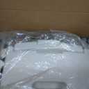 Folding Bath Seat with Back Support, Portable Shower Bench, White