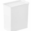  White Plastic Container with Black Drinking Straw