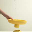 Fruit bowl Fruit Basket for Kitchen Countertop Kitchen Storage Baskets Stand Organization, Decor Centerpiece Counter or Dining Room Tables (yellow)