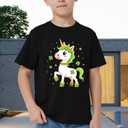4th of July Shirts Kids Bow Patriotic Tshirt Boys Girls American Flag Bow Tee Tops (5T, 20black)