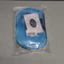 Sky Blue Wig with Bangs Short Light Blue Bob Wig Wavy Curly Wigs Synthetic Hair Wigs (Small Size)